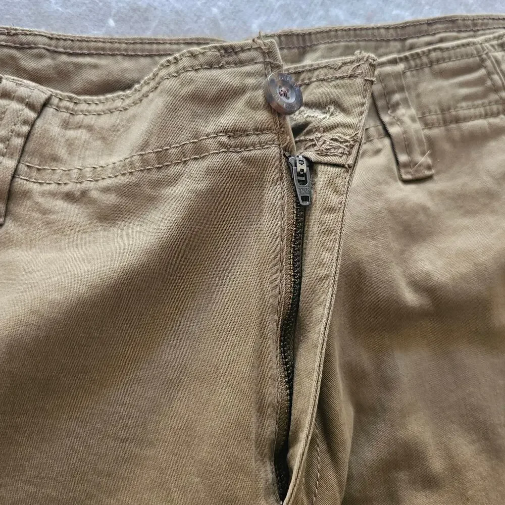 Route 66 Men's Cargo Shorts, Tan, Size 38